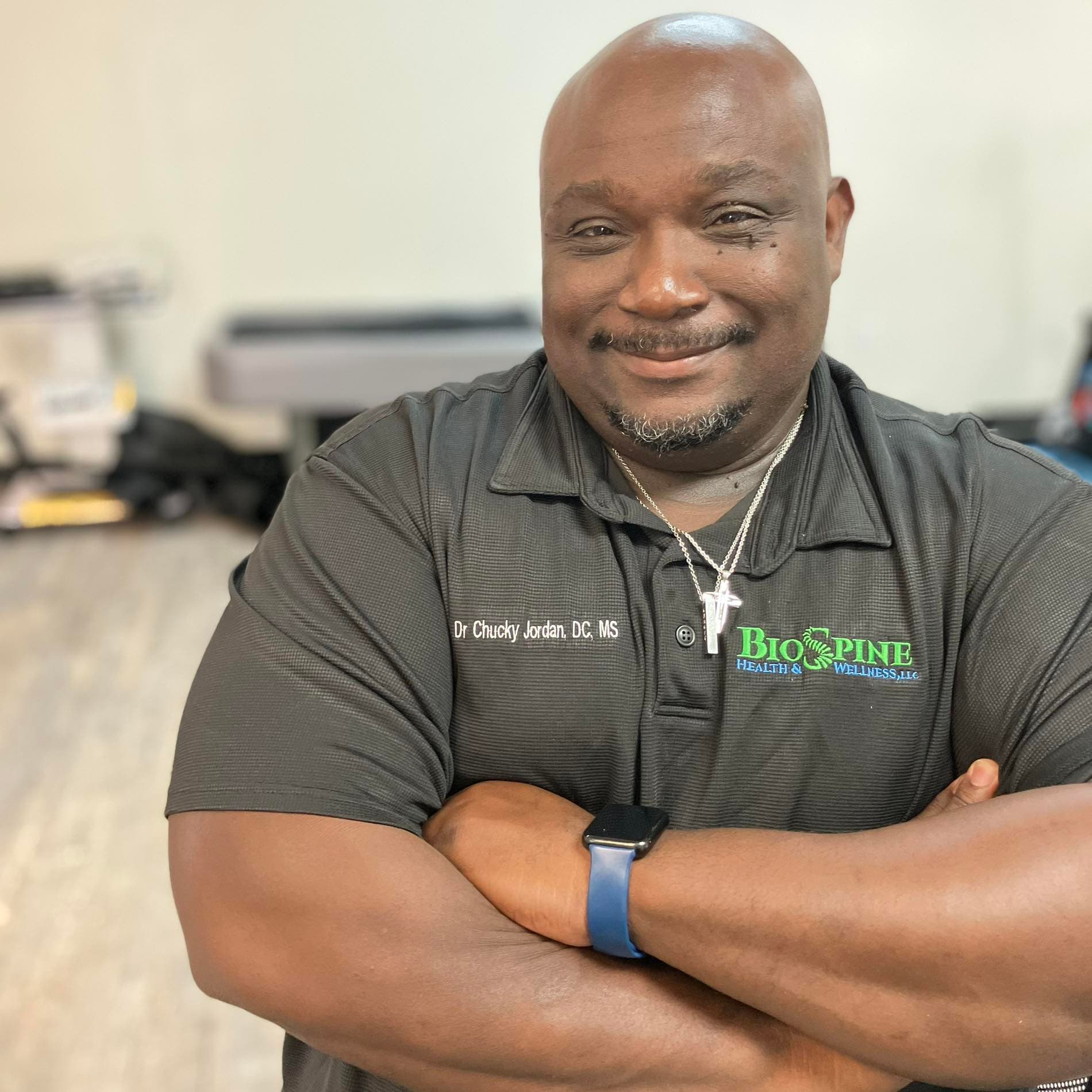 Dr. Chucky S. Jordan, Doctor of Chiropractic, at BioSpine Health and Wellness in Lake City, SC